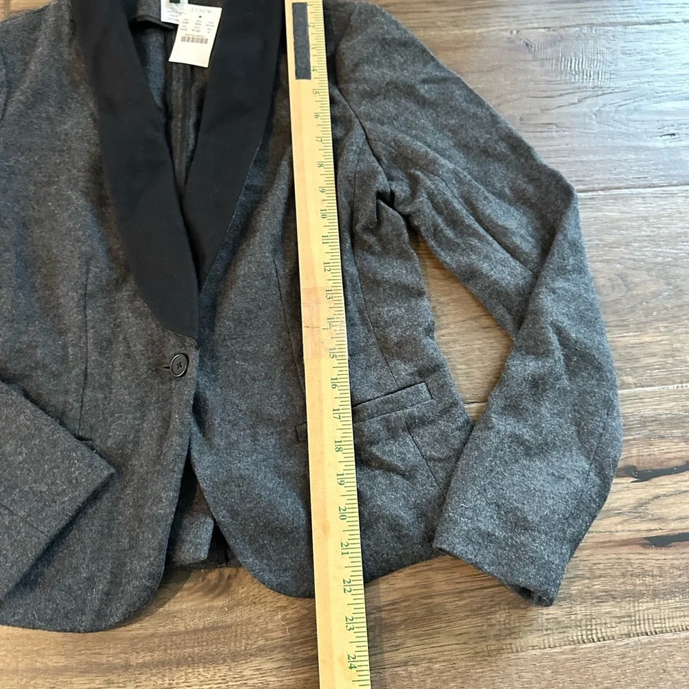J. Crew Wool Tuxedo Jacket Short Blazer